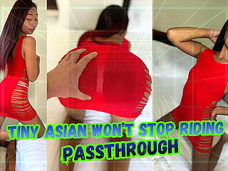 Tiny Asian Won’t Stop Riding Passthrough VR