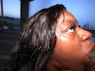 Ebony Gets Fucked by Random Man in Parking Lot