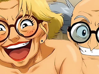 Married Nudist Granny Was Fucked in a Big Ass by Her Husband's Stepbrother Right in the Kitchen - Hentai