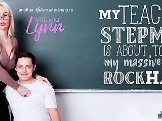 Blonde Milf Lynn Teaches Her Stepson How To Fuck His Stepmom And Make Her Cum