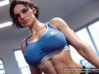 Jill Valentine from Resident Evil gets naughty with a toy and doggy style in uncensored 3D hentai