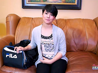 Skinny Brunette Hottie Jae Scott Rides A Cock In Different Deep Positions!