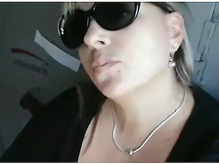 Smoking In Train. Bbw Stepmommy Show Naked Boobs Public