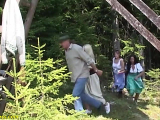 Outdoor oktoberfest groupsex orgy