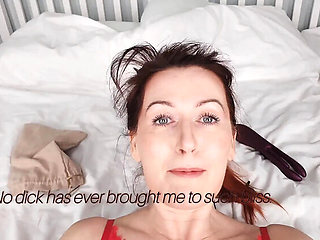 Horny Russian MILF GinnaGg Says No To Dick, Uses Vibrator On Hairy Pussy - Amateur Solo Masturbation