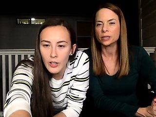 Impressive brunette lesbians going hard at it