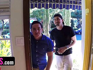 Bffs - Two Cute Girls Sydney Cole and Moriah Tyler Receive Naughty Gifts in Boxes From Kinky Dudes
