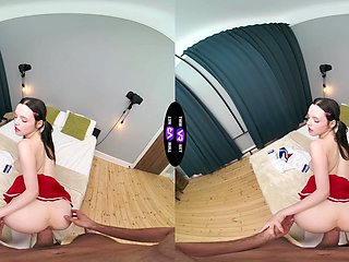 Teen Dakota Doll in a hot cop outfit gets her perfect shaved pussy sucked and fucked from all angles