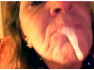 Granny’s playful apology after swallowing every drop