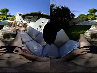 Beautiful amateur blonde barmaid paid sex in public