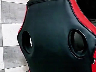 Dominant Latex MILF Balloon Fetish. Smoking, Beach Ball Popping, Cameltoe and Intense Orgasm