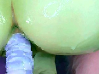 Thick Dildo Creamy Masturbation