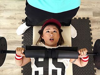 Lulu Chu blowjob in yellow trucker hat