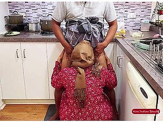 Eid Special - Muslim Milf Wife Cheats With Domestic Servant - Hijabi Blowjob