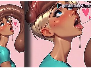 Dgirl And An Elegant Blowjob With An Cum In The Mouth