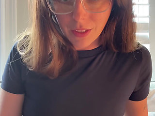 Hottie in Glasses Tells You How to Stroke!