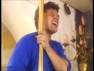 Blonde Horny Pole Dancer Suck a Big Dick of His Customer