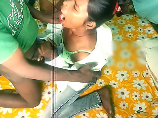 Brother-in-law fucked his sister-in-law like a mare at home and then poured his penis water in her mouth