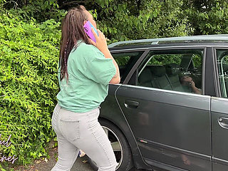 Car Park Public Pee Desperation - Omorashi
