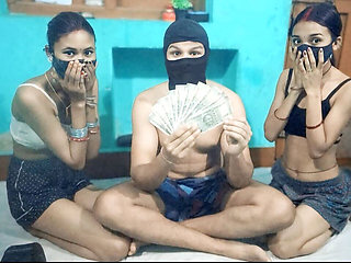 College Friends Threesom Sex XXX Video Hindi, One Boy with Two Girls Full Hindi Audio XXX Video