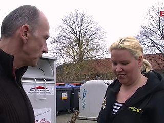 German boyfriend asks housewife on street about sex