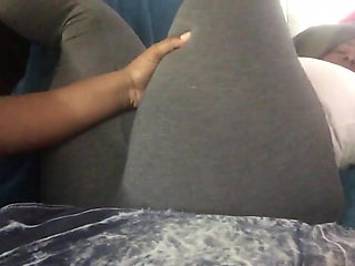 I told to raise that leg up so i can see that pussy print