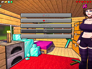 HornyCraft Minecraft Parody - Jenny Gives Steve a Hot Footjob for a Diamond! (Hentai Game Gameplay)