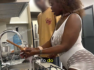 Big Ass Blackminaj Fucked at the Kitchen(full Video)