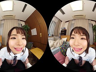 Japanese Student Siren Awakens Fiery Virtual Passion