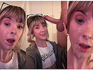 Cuck-ception: Sucking My Boyfriend To A Video Of Me Fucking Another Man (huge Facial)