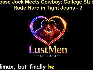 English Audio Gay Sex Story - Lacrosse Jock Meets Cowboy: College Stud Gets Rode Hard in Tight Jeans - Part 2
