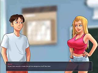 Summertime saga: finding the exams, and dick-riding in the college locker room ep 203