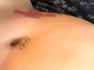 2 Cocks for This Beautiful Brunette Tattooed Everywhere!