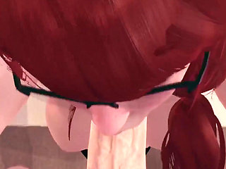 MILF Stepmom Help to Her Stepson to Cum Twice