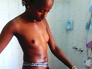 Two EBONY TEENS ate WET PUSSY in my shower