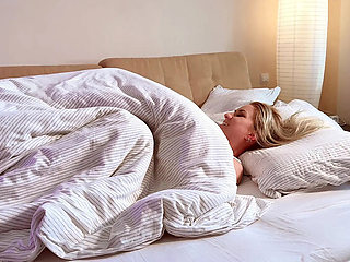 Morning Surprise Fuck with Blonde Milf Andre Love - Big Tits & Big Ass Doggy Style Orgasm