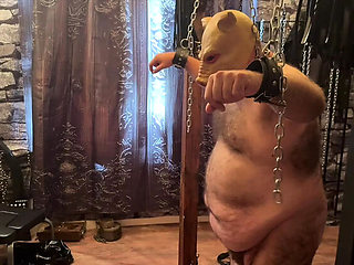 Domina Satana Dominates Piggy with Sensual BDSM Play in Dungeon
