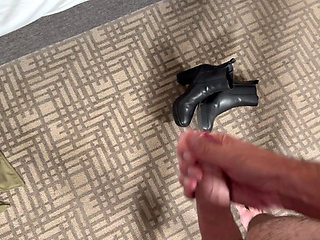 Wife Flashes Under Her Trench Coat and Takes Husband & His Friend Back to the Hotel for a Creampie and Facial