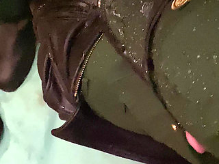 Russian Military Man Pissing on Kinky Policeman