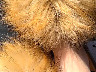 Spring Feet Furry Slides