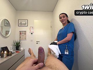 He Gets Caught Jerking During Massage