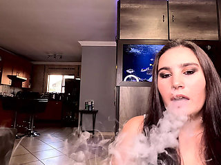 Cuckold Slut Humiliates Her Fag Boy with the Help of Her New Stud