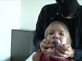 Hooded, Gagged and Moaning: He Taped an Xl Pair of BBW Panties in My Mouth!!!