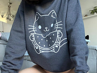 Em Gems in a Crewneck Sweatshirt