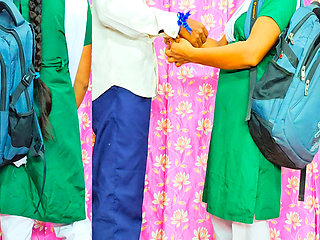 Desi school girl Bf and Gf Rakshabandhan, stepbrother stepsister sex