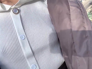 Bare Nip Stroll Where Crowded Eyes Spark a Hot, Tight Peak on Her Perky Tips Phase.3