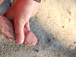 Camper neighbor had to piss, so he got assisted!