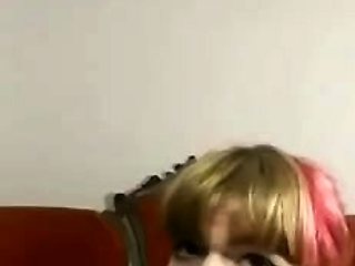 Cumbrain Amateur Dildo Blowjob With Face Close Up