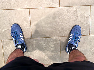 My Mate Watched My Jerk off and Cum in a Busy Supermarket