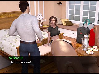 Steamy adult visual novel featuring a hot brunette with big tits and a big ass